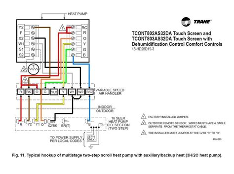 auxilliary heat strips  trane tamabh wiring diagram
