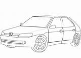 Peugeot 306 Coloring Pages Printable sketch template