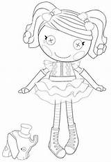 Lalaloopsy Peanut Coloring Top Big Clowning Around Just Color Size Print sketch template