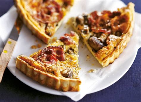 quiche met gerookte ontbijtspek recept allerhande albert heijn