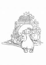 Rabbit Peter Bunny Santore Benjamin Charles Coloring Cards sketch template