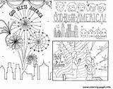 Coloring 4th Christian Pages Julys Printable sketch template