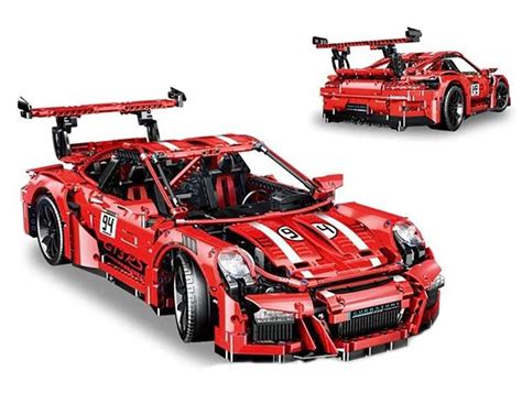 technic porsche 911 gt3 rs lego 42056 red race car building blocks