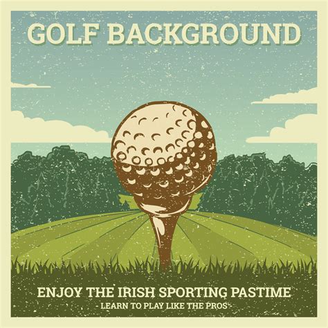 vintage golf illustration  vector art  vecteezy