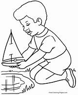 Coloring Pages Boat Boats Printable Kids Spring Toy Color Clipart Sports Paper Playing Colouring Boy Drawing Sheets Print Getcolorings Fun sketch template