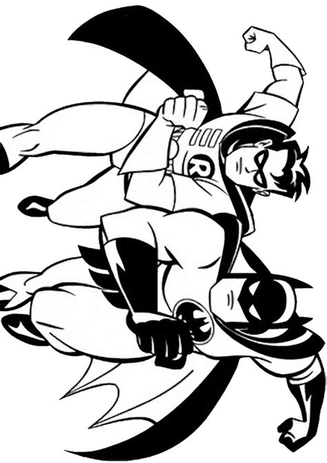 batman  robin coloring pages    print   luke