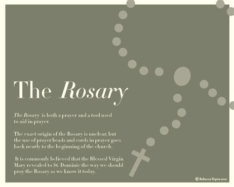 graphic guide   rosary printable catholicviral