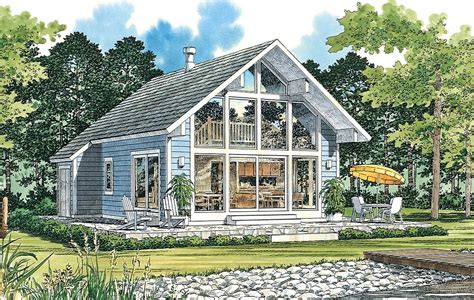 plan  chalet style vacation home plan   small lake houses chalet style homes