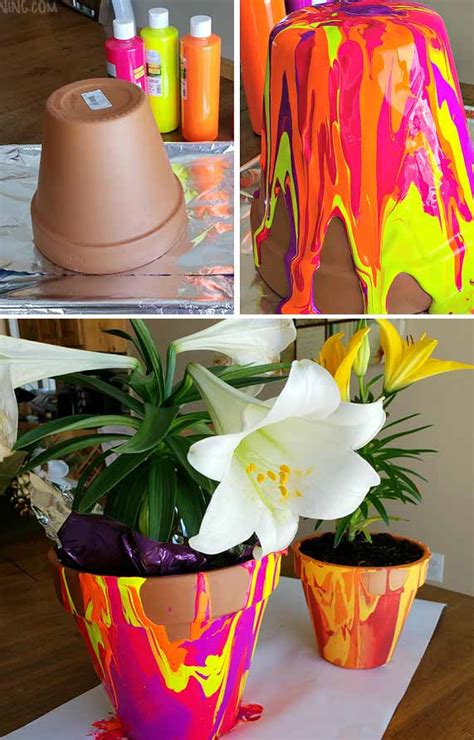 amazing ways  decorate  flower pots