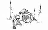 Sophia Hagia Sketch Istanbul Sketches Paintingvalley sketch template