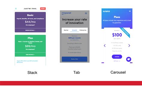 design mobile saas pricing pages  dont suck cxl