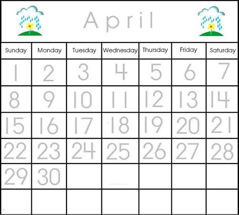 preschool printables calendar calendar design  preschool