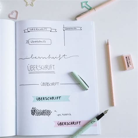 tipps und ideen fuer eine kreative heftgestaltung lettering kugel journal inspiration tipps