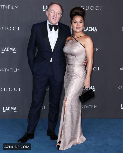 salma hayek sexy arrives at the 2019 lacma art and film