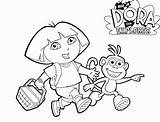Dora Coloring Explorer Pages Printable Everfreecoloring Gif sketch template