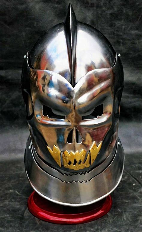 skull medieval helmet demonic armor helmet fully wearable etsy