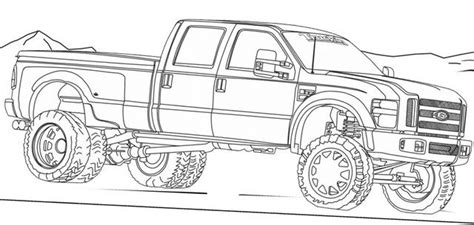 printable coloring page dually truck