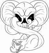 Snake Dragoart sketch template
