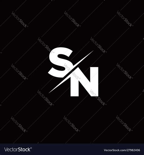 sn initial letter sn logo design vector template sn letter logo design stock vector image art