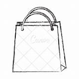 Bag Shopping Draw Cartoon Drawing Sketch Handbag Getdrawings Preview sketch template