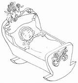 Coloring Sleeping Baby Pages Beauty Cradle Print Drawing Printable Sleep Animal Colouring Ballet Color Cartoon Sheets Drawings Kids Book Cute sketch template