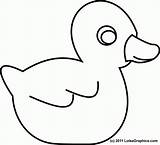 Duck Coloring Outline Rubber Pages Drawing Printable Template Ducks Baby Kids Clipart Clip Colouring Preschoolers Preschool Print Cliparts Duckie Flying sketch template