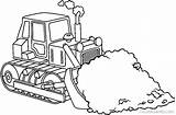 Construction Equipment Coloring Pages Bulldozer Drawing Crane Getcolorings Printable Simple Getdrawings Color sketch template