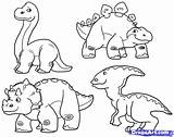 Dinosaurs Draw Cute Dinosaur Drawing Kids Coloring Pages Drawings Easy Step Baby Dragoart sketch template