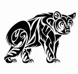 Tattoos Paw Oso Grizzly Tête Zentangles Doodles Ours Mort Pochoir Totem Tatuajes sketch template