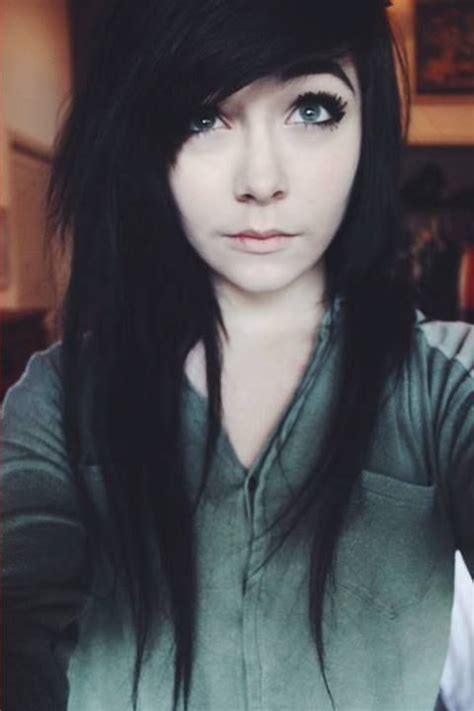 jet black hair looks amazing with a pale complexion