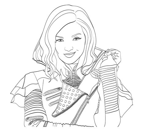 descendants  color  children  descendants kids coloring pages