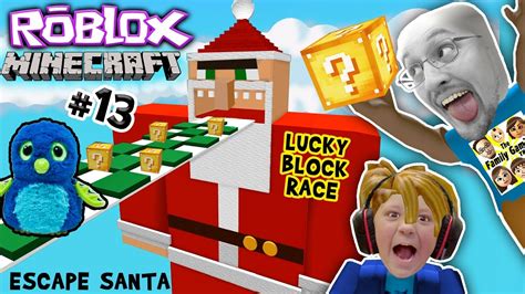 Escape Santa Obby Roblox 13 Minecraft Lucky Block Race