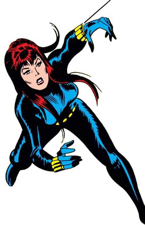 black widow marvel comics champions 1970s profile