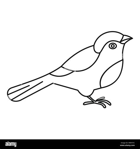 bird icon outline style stock vector image art alamy