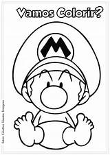 Mario Sheets Coloring Bones Dry Colorir Super Desenho Bros Imagens Template Baby sketch template