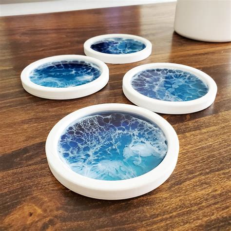combining  passions  printing  resin art  printed coasters