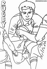 Rugby Pages Coloring Print Colorings sketch template