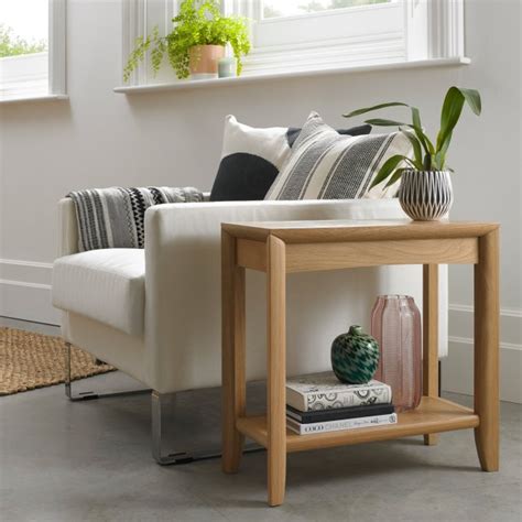 bergen oak side table living room furniture bentley designs uk