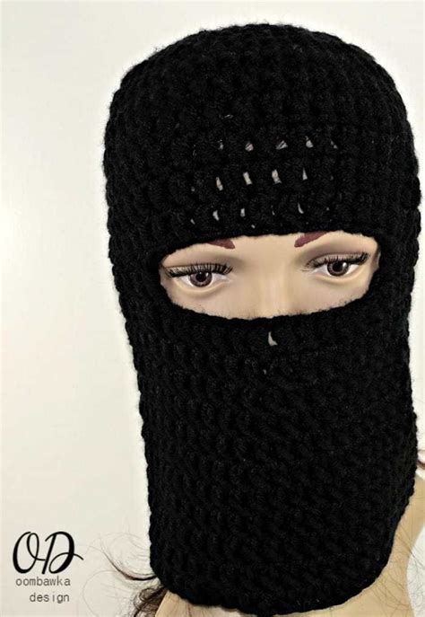 warm winter ski masks crochet winter hats crochet headband  crochet faces
