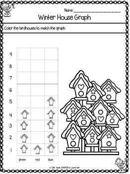 animals  winter themed kindergarten math  literacy worksheets