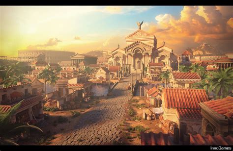 artstation roman city