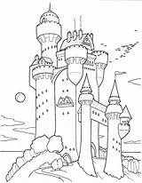 Coloriage Chateau Fort Coloring sketch template