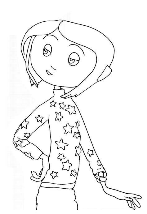 coraline colouring pages clip art library