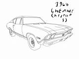 Ss Drawing Camaro Chevelle 1968 Chevrolet Getdrawings sketch template