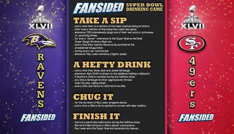 Super Bowl Drinking Game 2013