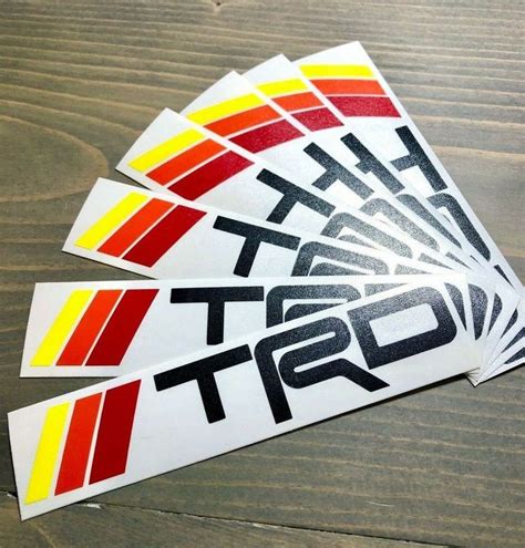 Trd Heritage Stripes Decal 5 5 In 2020 Trd 4runner