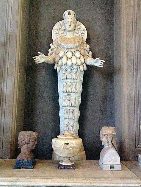 artemis as asia minor mother goddess from a statue in the vatican