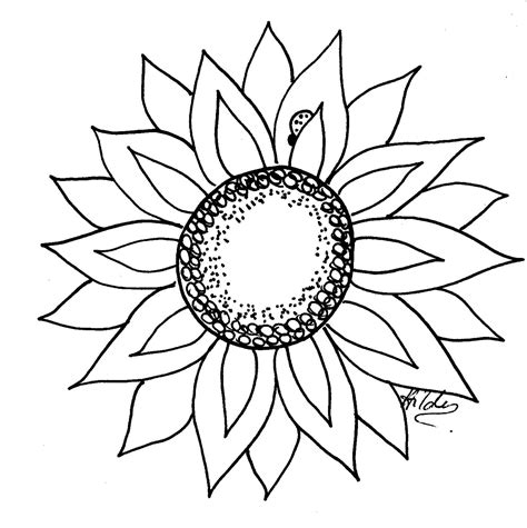 printable sunflower template