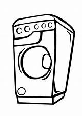 Dryer Washer Clip Coloring Pages Clipart Machine Cliparts Printable Library Washing Clipground Template sketch template