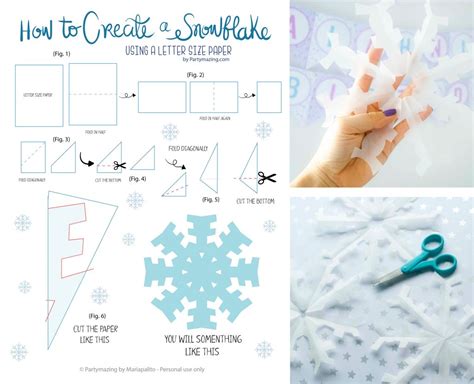 Diy How To Make Paper Snowflakes [ Free Printable Guide ] – Partymazing